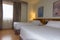 Luxury bedroom in four star hotel