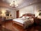 Luxury bedroom interior design in classic style