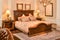 Luxury bedroom room furniture in house