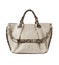 Luxury beige fashion handbag
