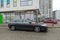 Luxury black beautiful fastback saloon Citroen C6 car parked