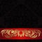 Luxury black ornamental Background decorated the red Ribbon