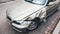 Luxury BMW german car parked city street damaged car accident insurance