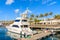 Luxury boat in Caribbean style Puerto Calero marina