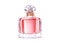 Luxury brand perfume glass bottle, pink scent and odor.