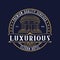 Luxury building vintage logo design