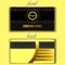 Luxury business card templates with a very graceful and charming black gold theme that is very feminine and chic