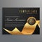 Luxury certificate of diploma with golden ribbon