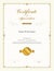 Luxury certificate template with elegant border frame