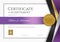 Luxury certificate template with elegant border frame, Diploma d