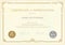 Luxury certificate template with elegant border frame, Diploma d