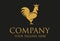 Luxury Color Hen with Crown Logo Design