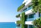 Luxury condo facing scenic ocean view and a beach