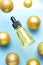 luxury cosmetic product, anti-age, moisturize and collagen face oil as a gift - beauty, cosmetics and skincare new year