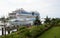 Luxury cruise ship Aida Mar leaving harbour