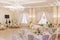 Luxury decorated marriage couple table