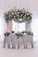 Luxury decorated marriage newlywed table