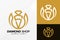 Luxury Diamond Shop Logo Design, Brand Identity logos vector, modern logo, Logo Designs Vector Illustration Template