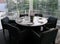 Luxury dining room, formal table setting