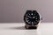 Luxury diver watch, blue dial, ceramic bezel