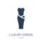 luxury Dress icon. Trendy flat vector luxury Dress icon on white