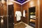 Luxury dressing room in sauna interior