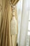 Luxury elegance vintage curtain drape.