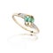 Luxury emerald golden ring