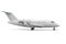 Luxury executive business jet isolated on white background