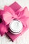 Luxury face cream for sensitive skin and pink holiday gift box, spa cosmetics and natural skincare beauty brand product