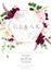 Luxury fall flowers vector design card