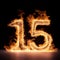 Luxury Fire Text Effect: \\\'fifteen\\\' Photography