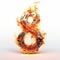 Luxury Fire Text Effect: The Number Eight On Fire
