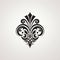 Luxury Fleur De Lis Pattern: Minimalist Illustrator Inspired Decorative Element