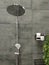 Luxury fully tiled shower with rain head and hand held shower rose