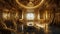 Luxury Futuristic Interior with Rich and Antique Gold Décor