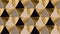 Luxury geometry black, gold and beige seamless vector