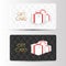 Luxury gift cards template. Vector