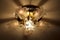 Luxury Glass Chandelier on ceiling