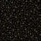 Luxury Gold Black Foil Seed Texture Pattern, Seamless Vector Swatch