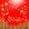 Luxury gold glitter Merry Christmas and Happy New Year with red