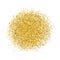 Luxury gold glitter sparkles circle on white background. Golden rich design for card, vip, exclusive, certificate, gift