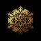 Luxury gold mandala design vector on black