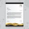 Luxury golden Creative Business Letterhead Template Design