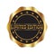 Luxury golden emblem with Limited Edition text. Can be used for label, seal, sticker, poster, banner