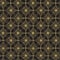 Luxury golden geometric seamless pattern tile with sparkling stars over black background. festive tile