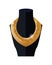 Luxury Golden Necklace on Black Mannequin Vector