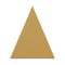 Luxury golden triangle pyramid geometric figure shape 3d template realistic vector illustration