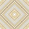 Luxury Greek rhombus frames seamless pattern. Repeat golden frames background. Greek key, meanders ethnic gold ornaments.
