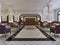 Luxury hallway reception in classic hotel interior